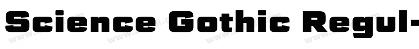 Science Gothic Regul字体转换
